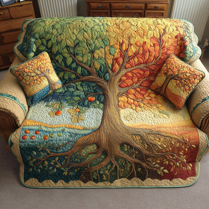 Quilted Sofa Cover – Tree of Life Design NCU0VT370