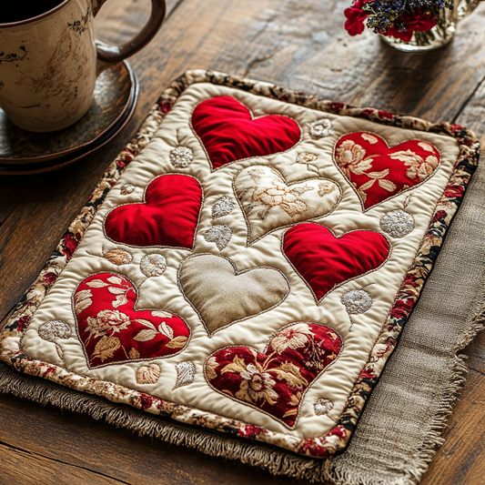 Quilted Table Mats – Love-Inspired Layers NCU0DV2813