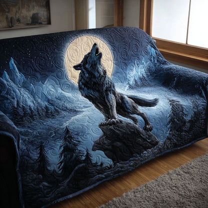 Quilted Sofa Cover – Featuring Wolf Design NCU0VT328