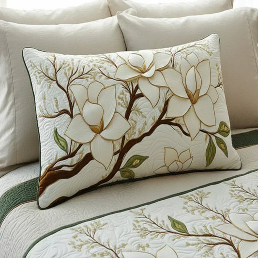 Magnolia Flower Cushion Cover