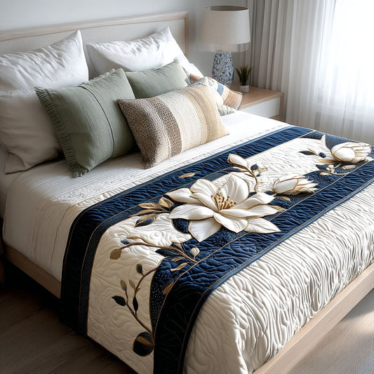 Quilted Bed Runner – Magnolia Aura NCU0PT7889