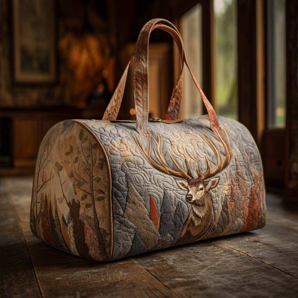 Quilted Travel Bag – Majestic Deer