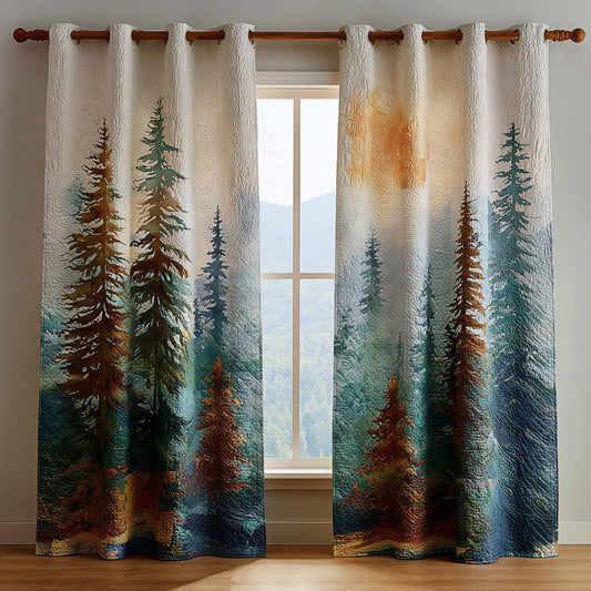 Quiltade Curtain – Misty Woods NCU0DV8551
