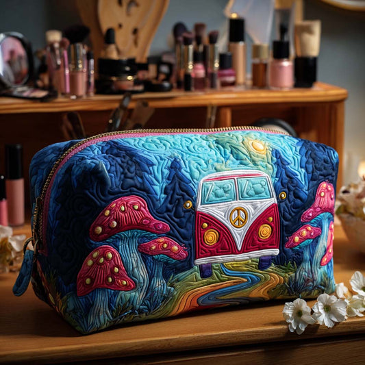 Quilted Cosmetic Bag with Moonlight Journey NCU0PT9432