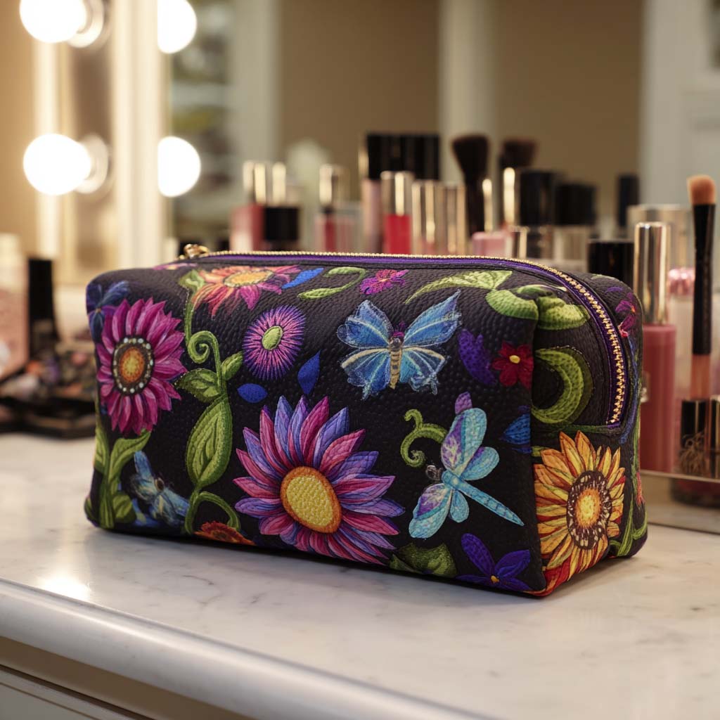 Quilted Cosmetic Bag in Morning Light - NCU0NT10234