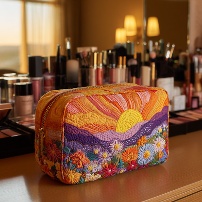 Quilted Cosmetic Bag in Morning Light - NCU0DK10297