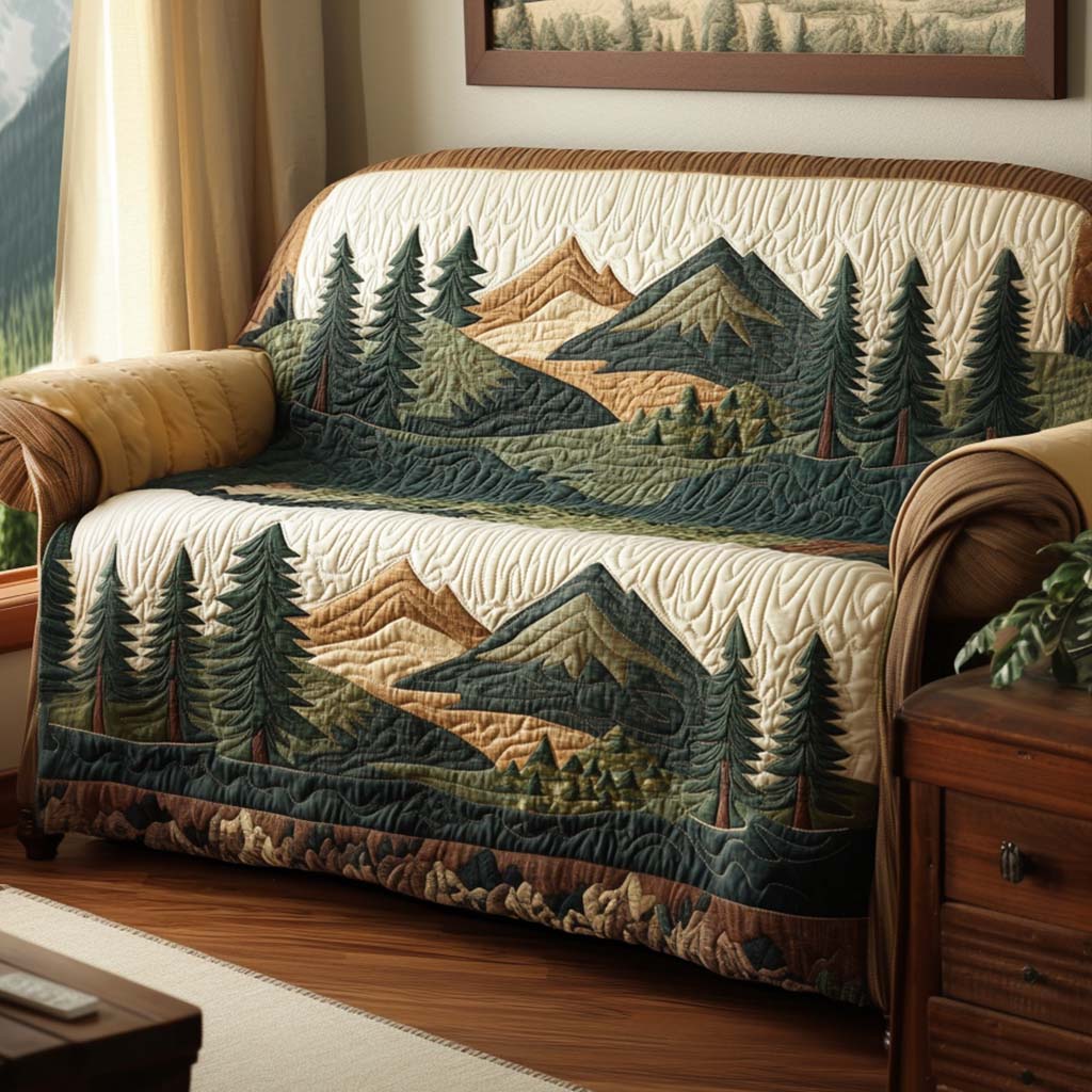 Steppad Sofföverdrag – Berglandskap Design NCU0NT10666