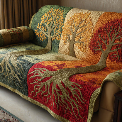 Quilted Sofa Cover – Tree of Life Design NCU0VT370