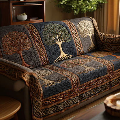 Quilted Sofa Cover – Tree of Life Design NCU0VT368