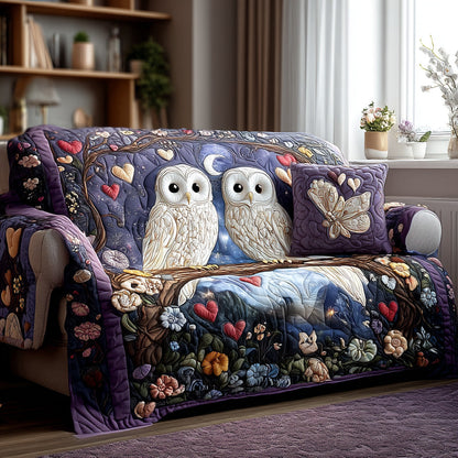 Quilted Sofa Cover – Night Owl Design NCU0PT10943