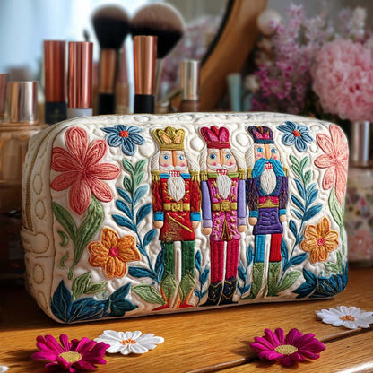 Quilted Cosmetic Bag with Nutcracker NCU0PT9506