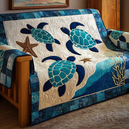 Quilted Sofa Cover – Featuring Turtle Design NCU0VT361
