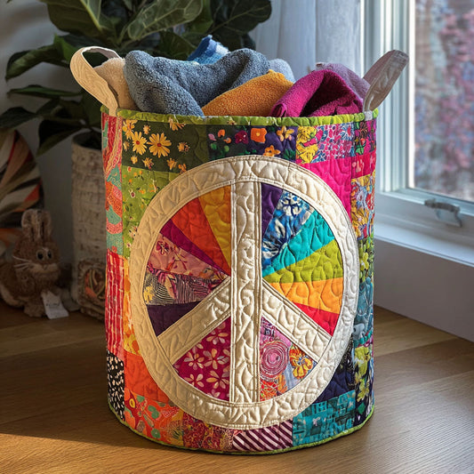 Gesteppter Wäschekorb – mit Patchwork-Muster NCU0PTT947