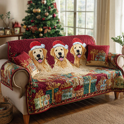 Golden Retriever Steppad Sofföverdrag – Modell NCU0HH980