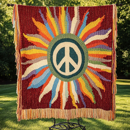 Woven Throw Blanket – Radiant Peace NCU0NT4789
