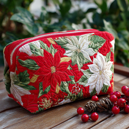Quilted Cosmetic Bag with Radiant Petals NCU0PT9273