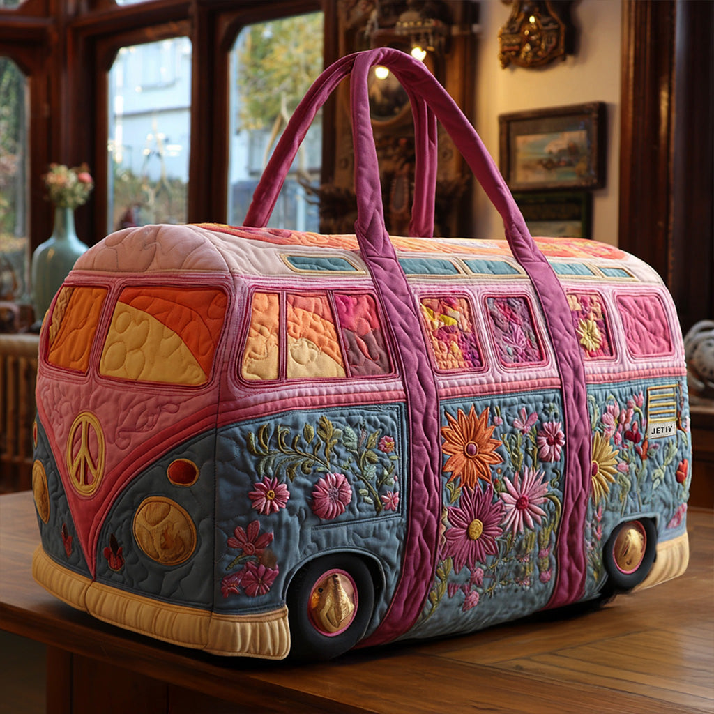 Gestepptes Reisetasche – Hippie-Bus