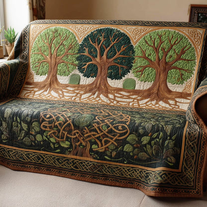 Quilted Sofa Cover – Tree of Life Design NCU0VT370