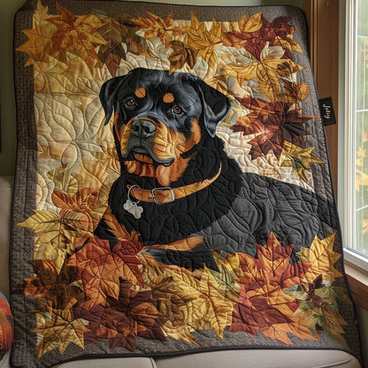 Steppad Filt – Höstvind Design for Rottweilers NCU0PT345