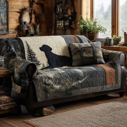 Quilted Sofa Cover – Featuring Labrador Retriever Design NCU0VT339