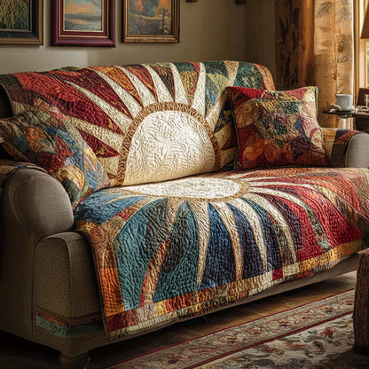 Quiltat sofföverdrag – Rustikt design NCU0NT10897