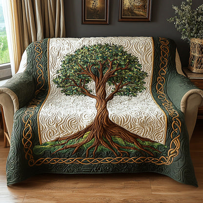 Quilted Sofa Cover – Tree of Life Design NCU0VT370