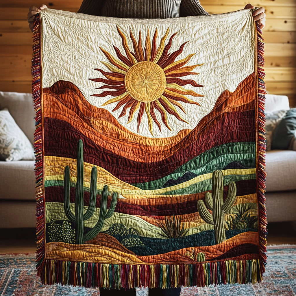 Woven Throw Blanket – Saguaro Magic NCU0VH3428