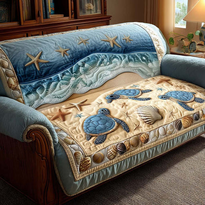 Quilted Sofa Cover – Featuring Turtle Design NCU0VT361