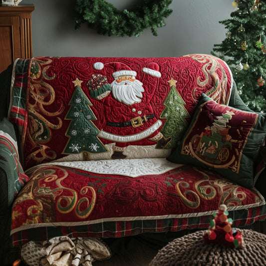 Quilted Sofa Cover – Padded Sofa Slipcover with Tranquil Night Design NCU0PT9805