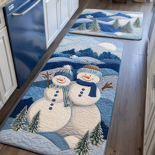 Snöinspirerad Halkfri Köksmatta – Glad Vinterdesign NCU0NT10925