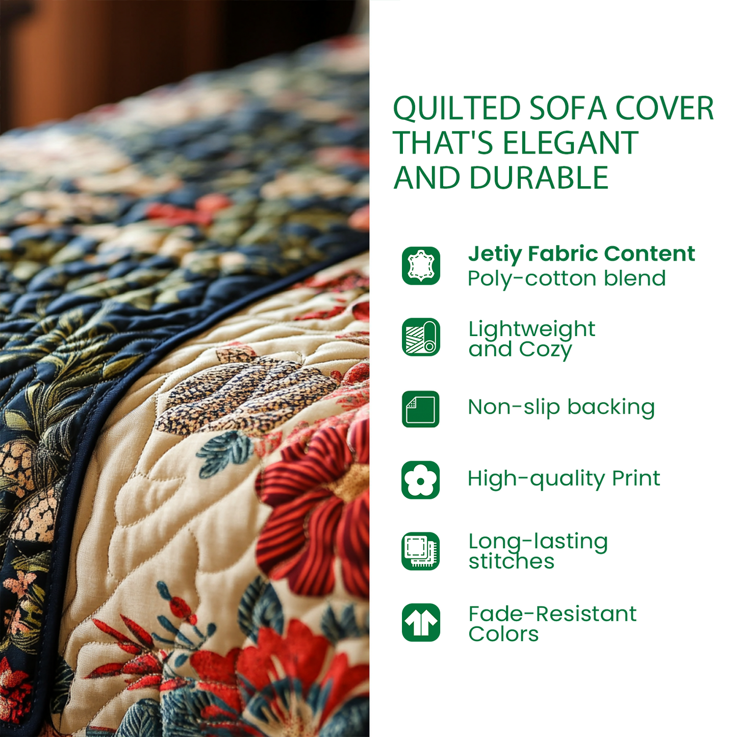 Quilted Sofa Cover – Forest at Dusk NCU0DV8364