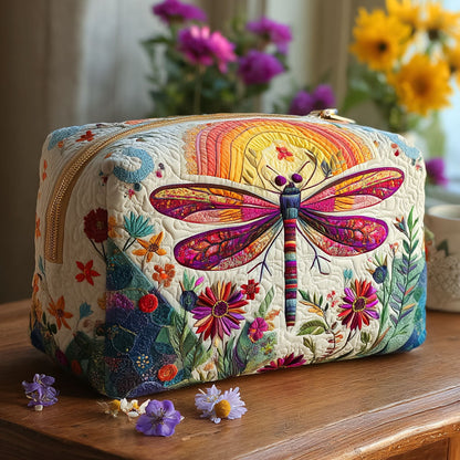 Quilted Cosmetic Bag with Soft Pattern NCU0PT9342
