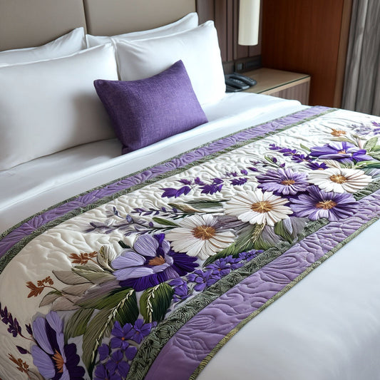 Quilted Bed Runner – Soft Spring Embrace NCU0PT11168