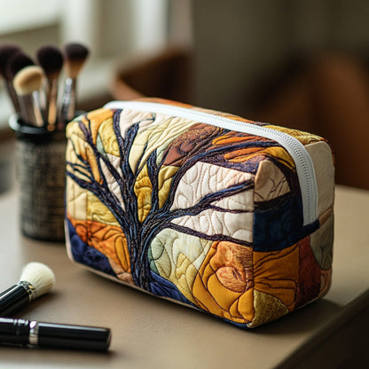 Quilted Cosmetic Bag with Tree of Life Design NCU0DV7886