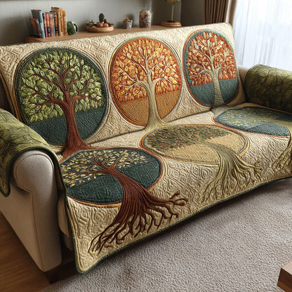Quilted Sofa Cover – Tree of Life Design NCU0VT370