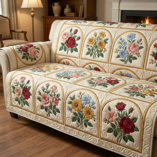 Quilted Sofa Cover – Spring Pattern NCU0TD2405