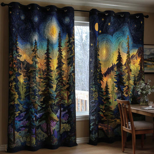 "Quiltade Gardiner – Stjärnskogen NCU0NT11280" can be rewritten as "Stjärnskogen Quilted Curtains – Model NCU0NT11280".