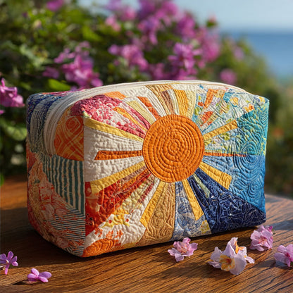 Quilted Cosmetic Bag with Sunbeam Design NCU0PT9295
