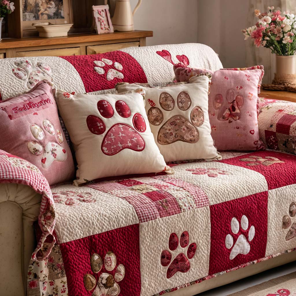 Quilted Sofa Cover – Featuring Charming Prints NCU0NT11674