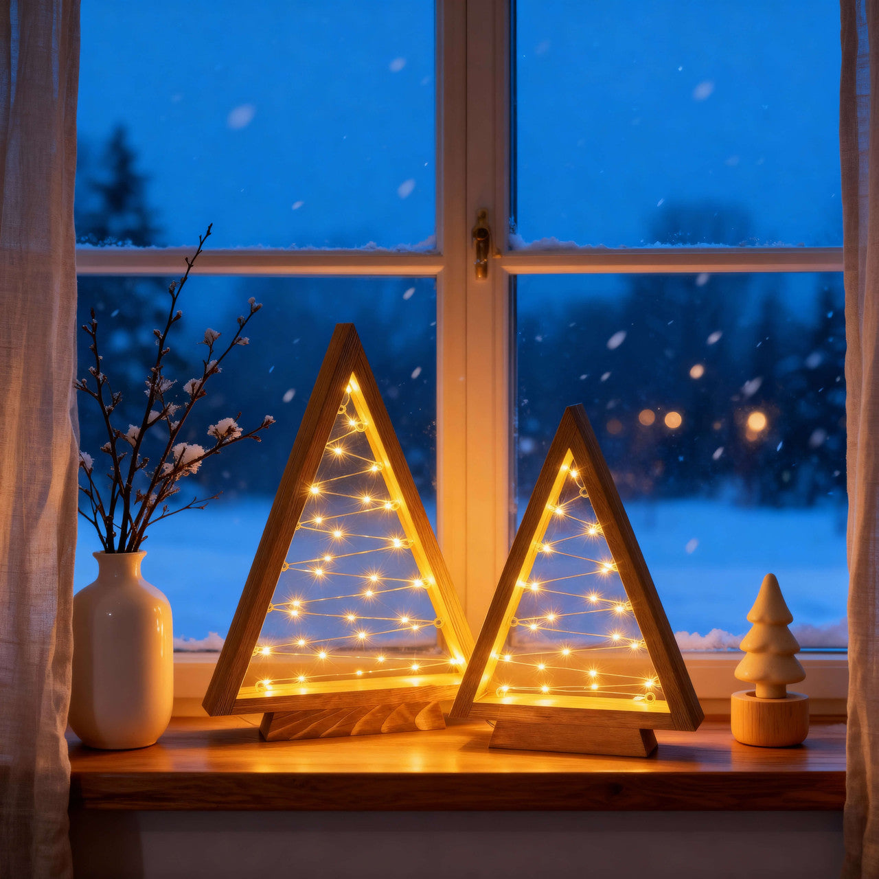 Wooden Triangle Tree