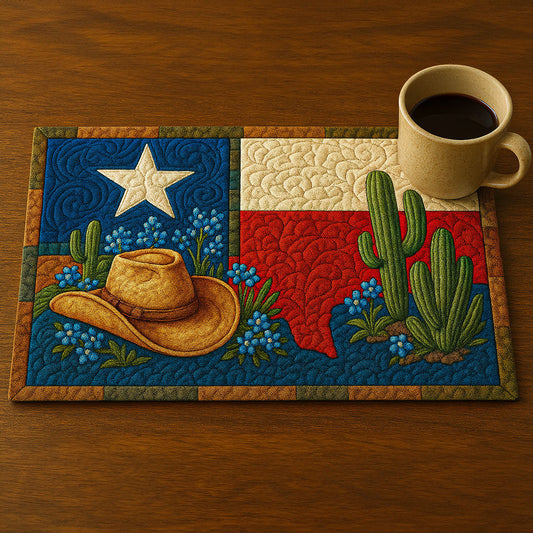 Quiltade Bordstabletter – Spirit från Texas NCU0NT5796" 

Revised Title: "Quiltade Bordstabletter – Spirit Collection från Texas NCU0NT5796