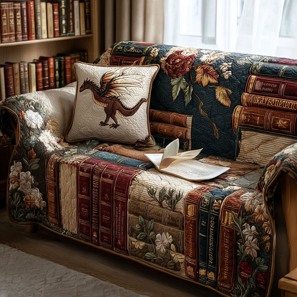 Quilted Sofa Cover – Perfect for Reading Nook NCU0PT9952
