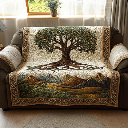 Quilted Sofa Cover – Tree of Life Design NCU0VT370