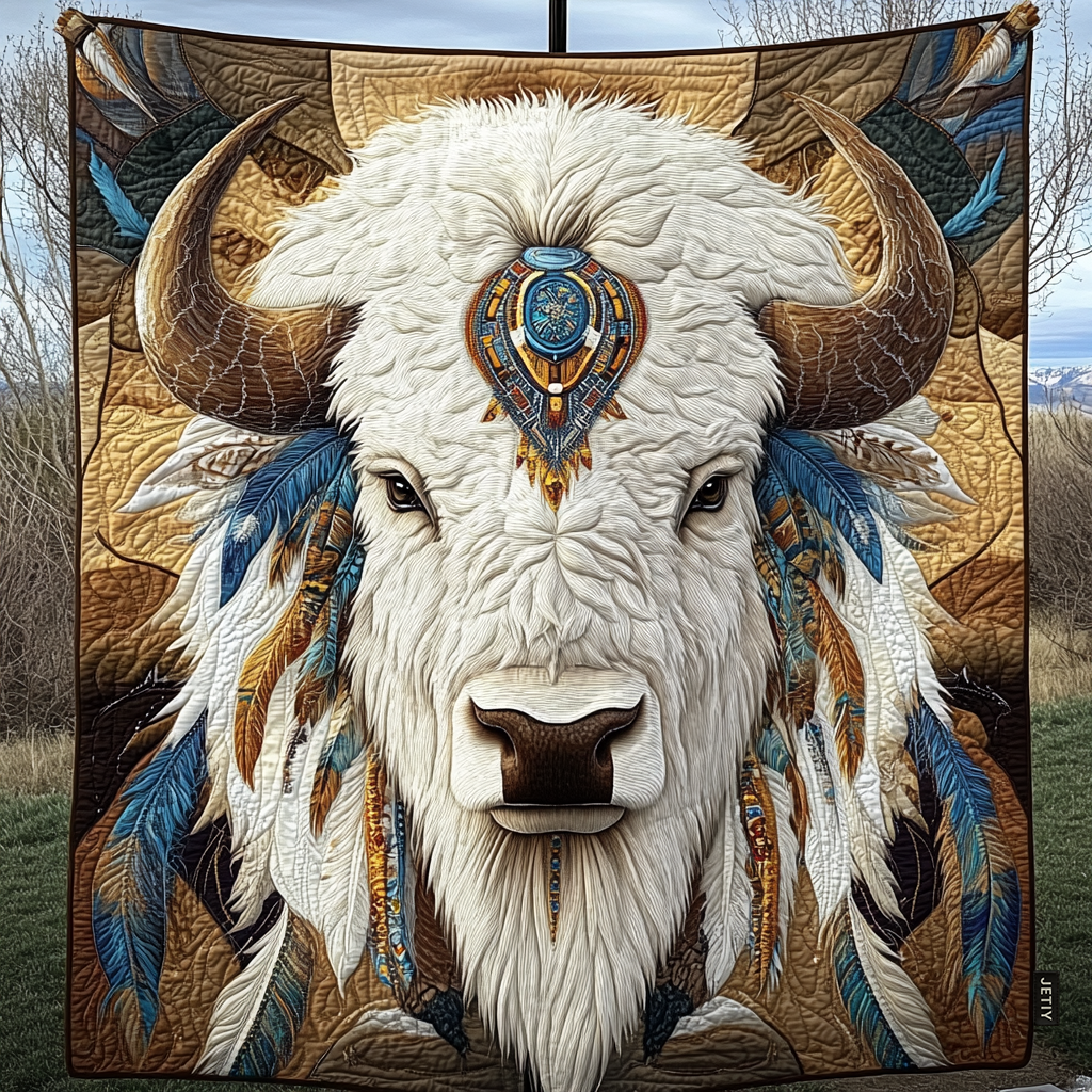 Tribal Herd Quilted Blanket – NCU0VH1319