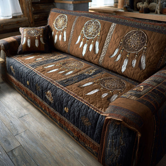 Quilted Sofa Cover – Nighttime Tribal Pattern NCU0PT11210