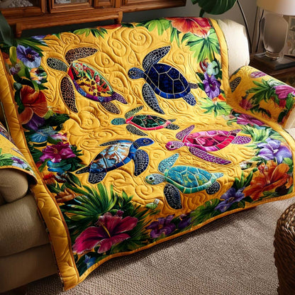 Quilted Sofa Cover – Featuring Turtle Design NCU0VT361