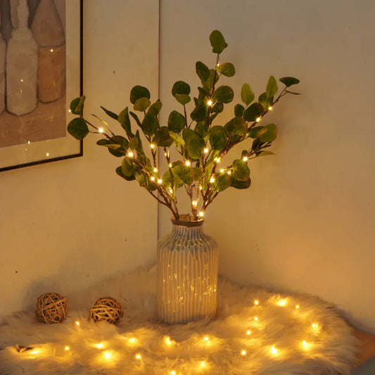 Olive Tree with Decorative Candles