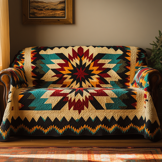 Quilted Sofa Cover – Sunset Colors NCU0DK10833