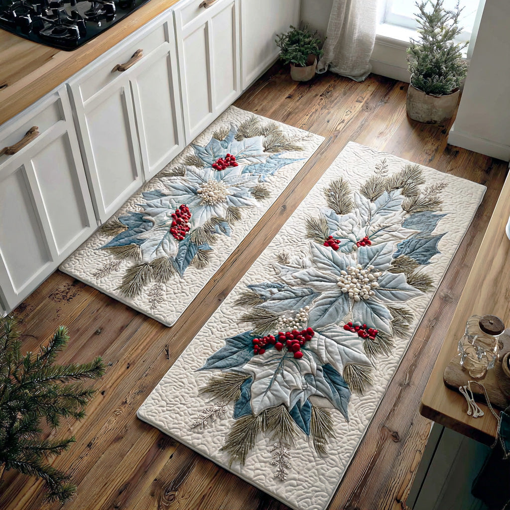 Antislip Köksmatta – Charm Poinsettia Vinter NCU0TD1728