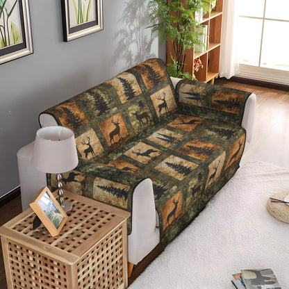 Quilted Sofa Cover – Elegant Forest Design NCU0PT940